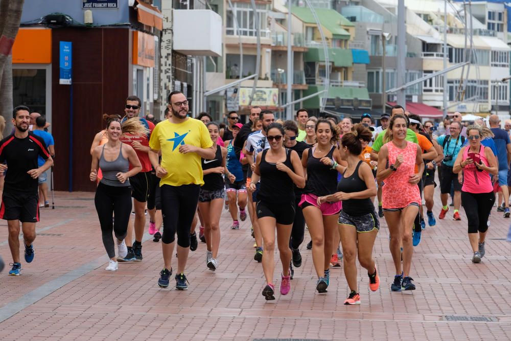 Concentración a favor del ''running'' en Las Cantera