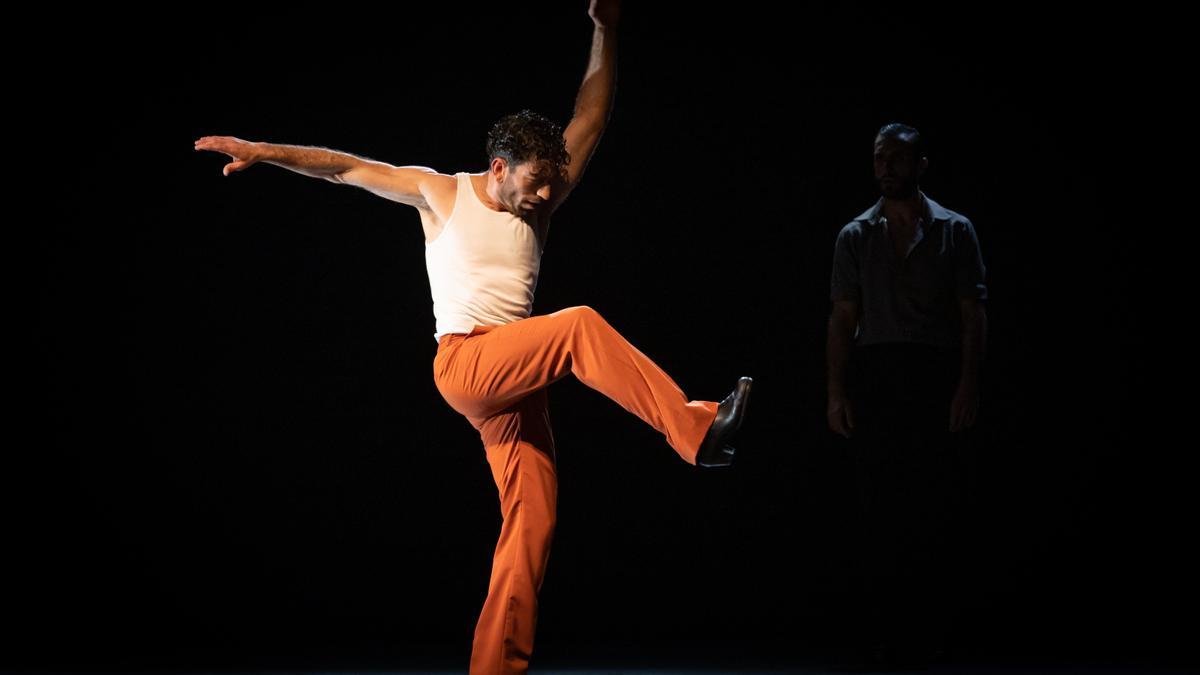 El bailaor y coreógrafo David Coria, durante el adelanto sobre su obra 'Los bailes robados' que mostró en el pasado Festival de Jerez. La obra completa se estrena en el Festival de danza de Itálica el 7 de julio.