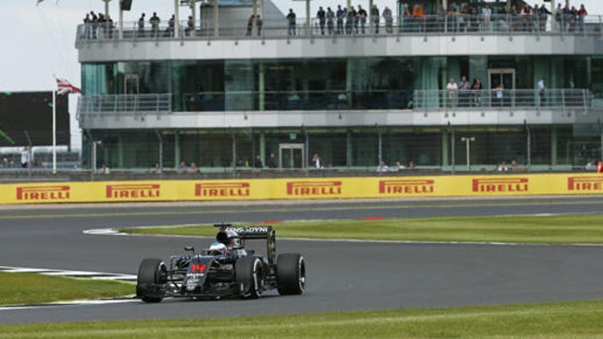 Fernando Alonso, en Silverstone