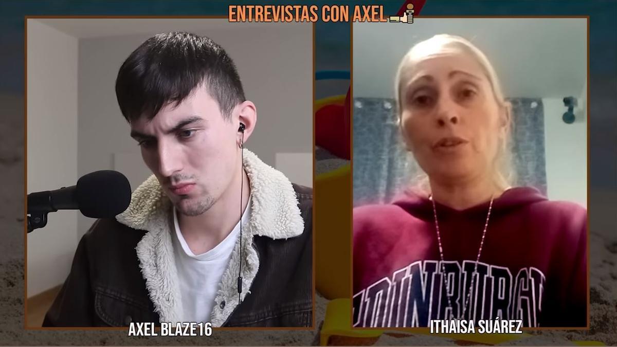 Momento de la entrevista de Axel a Ithaisa Suárez