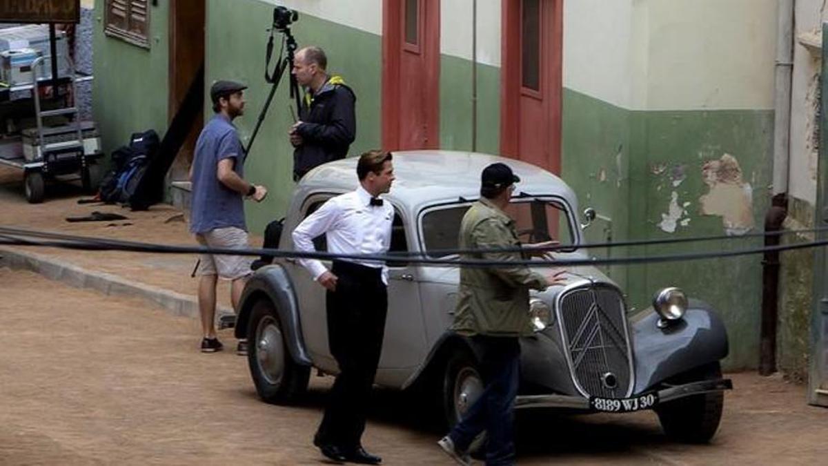 Brad Pitt, durante el rodaje de ‘Aliados’ en Gran Canaria.