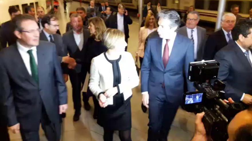 El ministro de Fomento, en la estación de Castellón