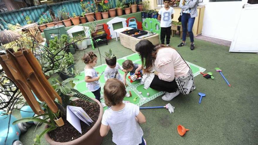 Primer día del curso escolar en la Escuela Infantil de Montealto.