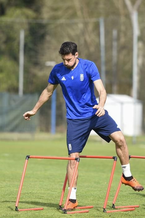 Entrenamiento del Oviedo en El Requexón