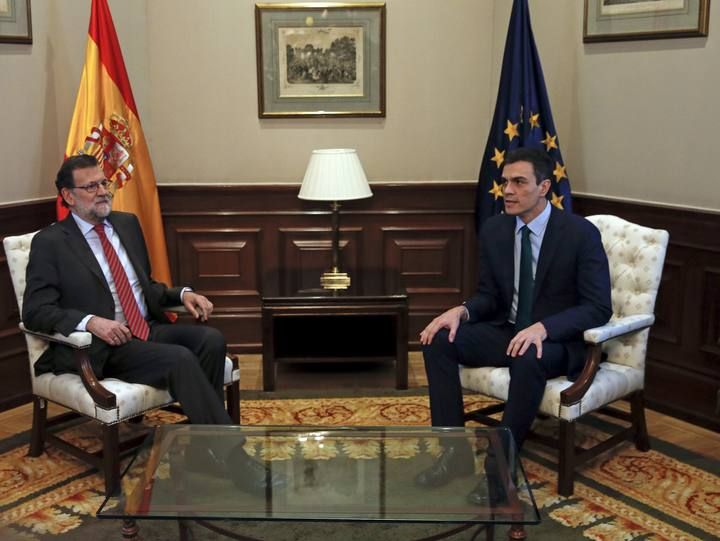 Encuentro entre Rajoy y Sánchez