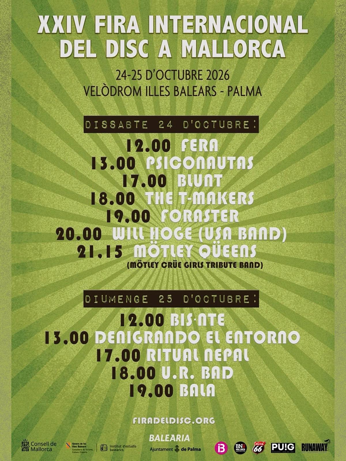 Cartel de conciertos