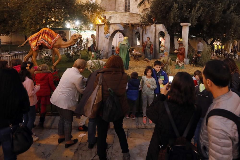 Así es el belén de la Plaza de la Reina