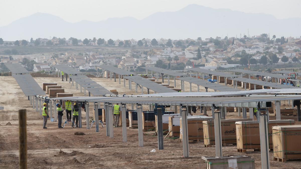 Construcción de una planta solar en el municipio murciano de Mazarrón