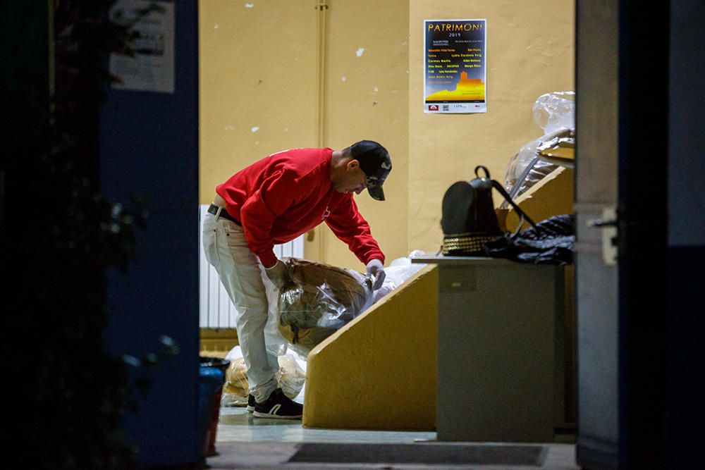 Refugio de los afectados por el incendio del edificio okupa en Ibiza