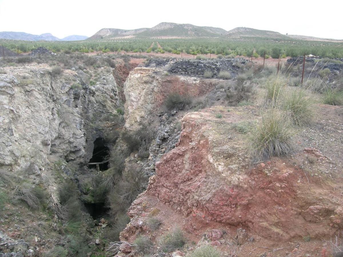 Otra imagen de la mina, que una empresa de Zaragoza quiere volver a explotar.