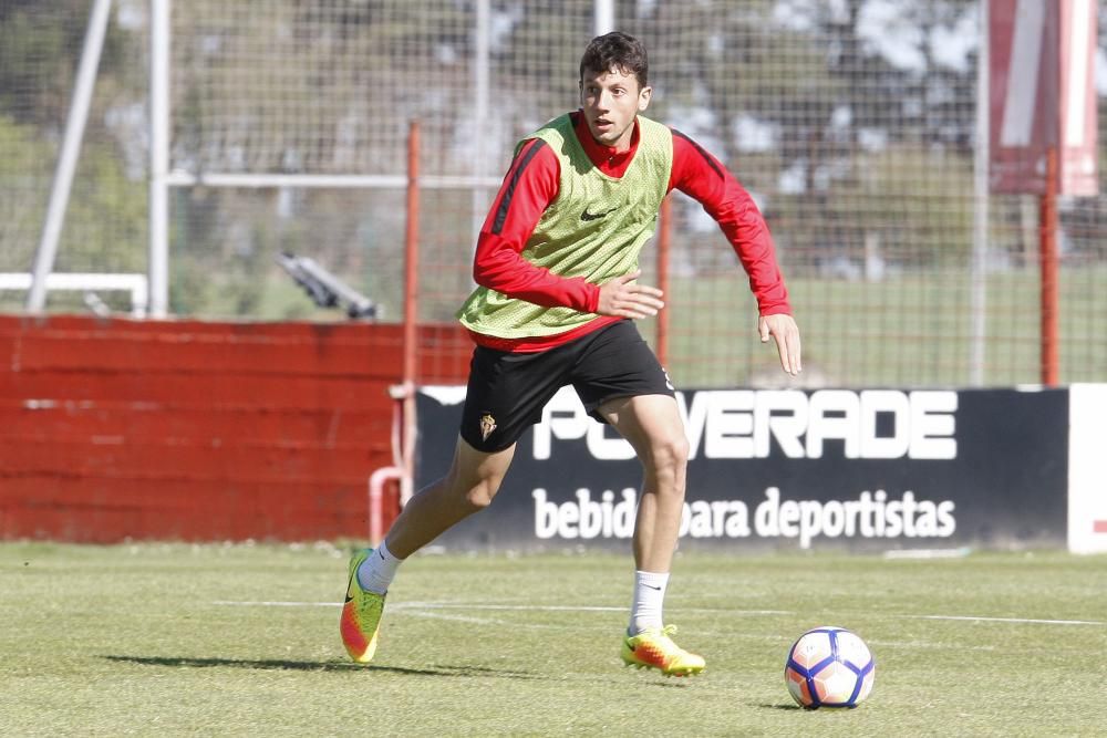 Entrenamiento del Sporting 27/03/2017