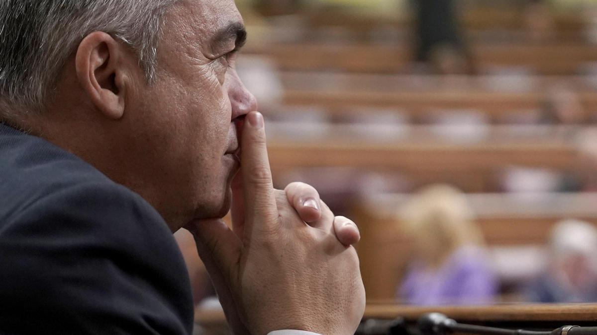 Santos Cerdán en el Congreso de los Diputados.