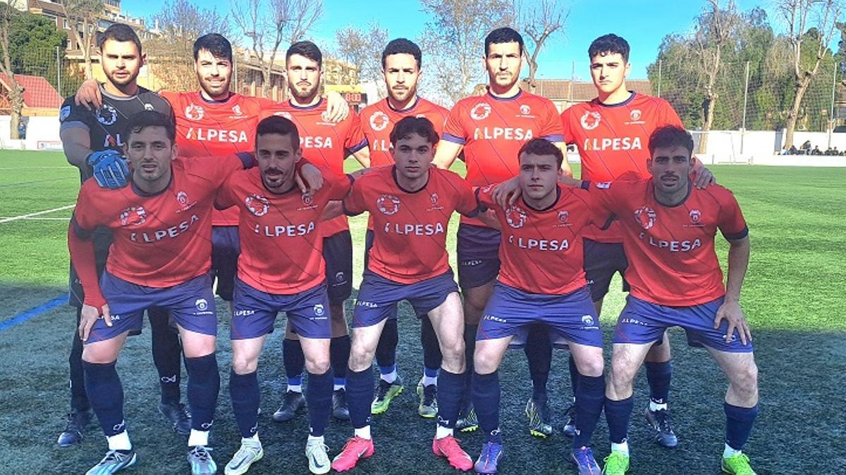 Once titular de la UE Tavernes en el partido del pasado domingo