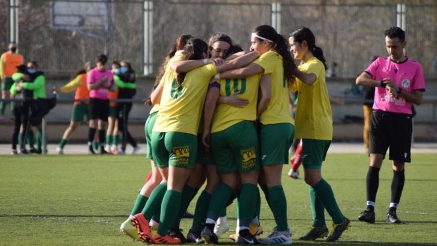 Las jugadoras de Amigos del Duero celebran un gol.