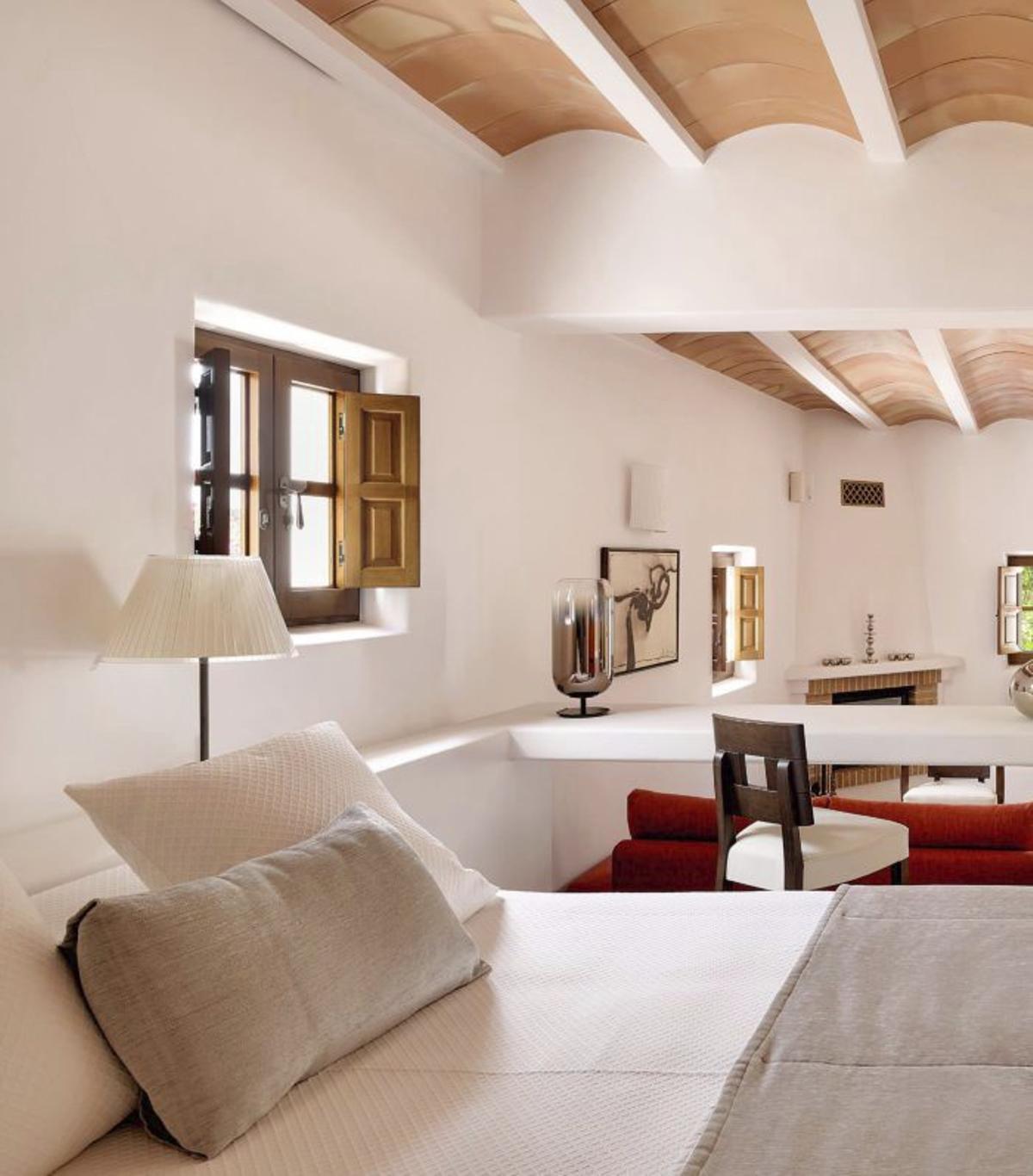 Una de las increíbles habitación del hotel rural.