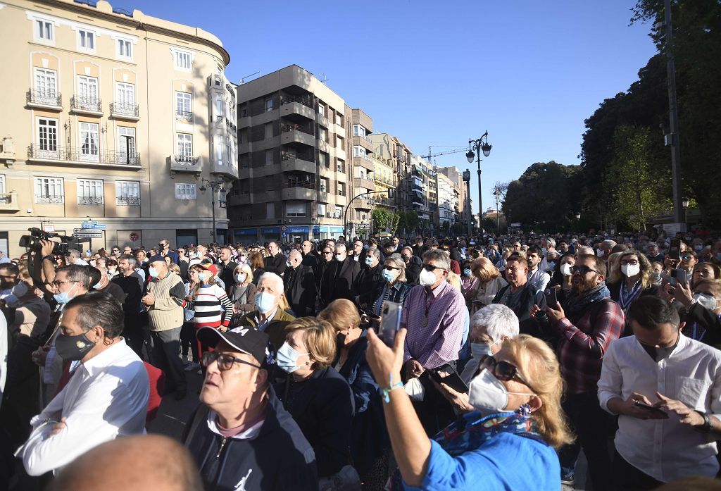 Así ha sido el regreso de la Virgen de la Fuensanta a su monasterio en Algezares