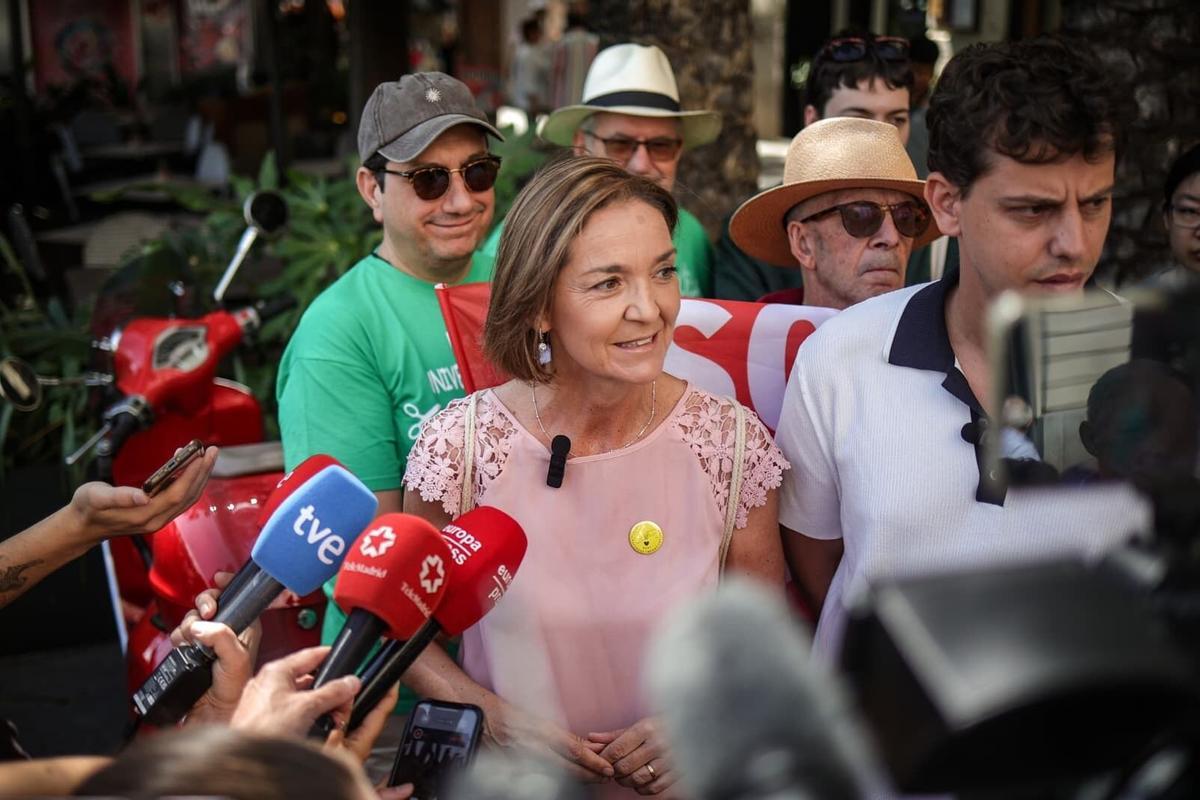 La portavoz del Grupo Municipal Socialista, Reyes Maroto, este mismo mes de junio.
