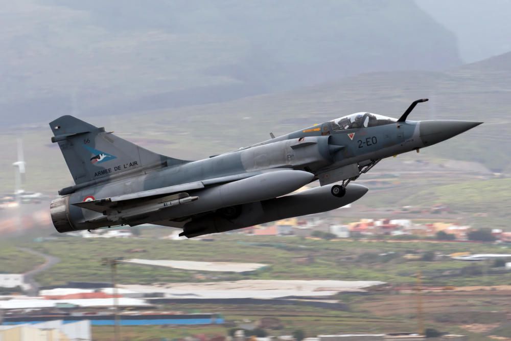 Maniobras de aviones del Ejército del Aire en Canarias