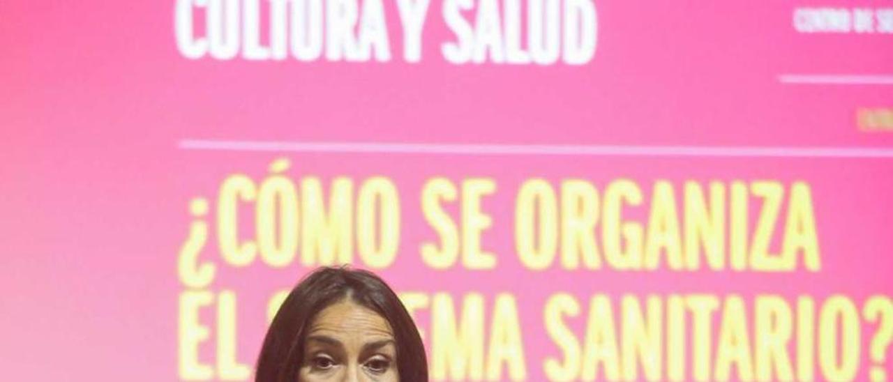 Zulema Gancedo, ayer, durante la conferencia que ofreció en Avilés.