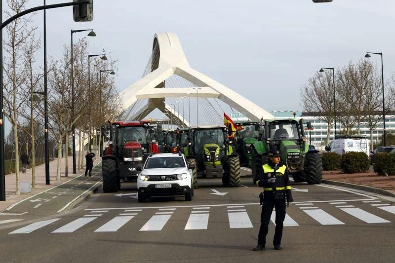 Tractorada en Zaragoza