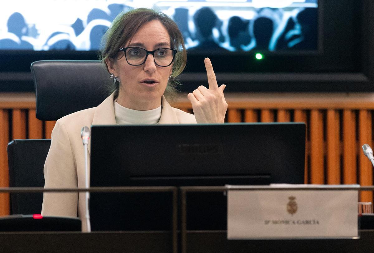 La ministra de Sanidad, este lunes