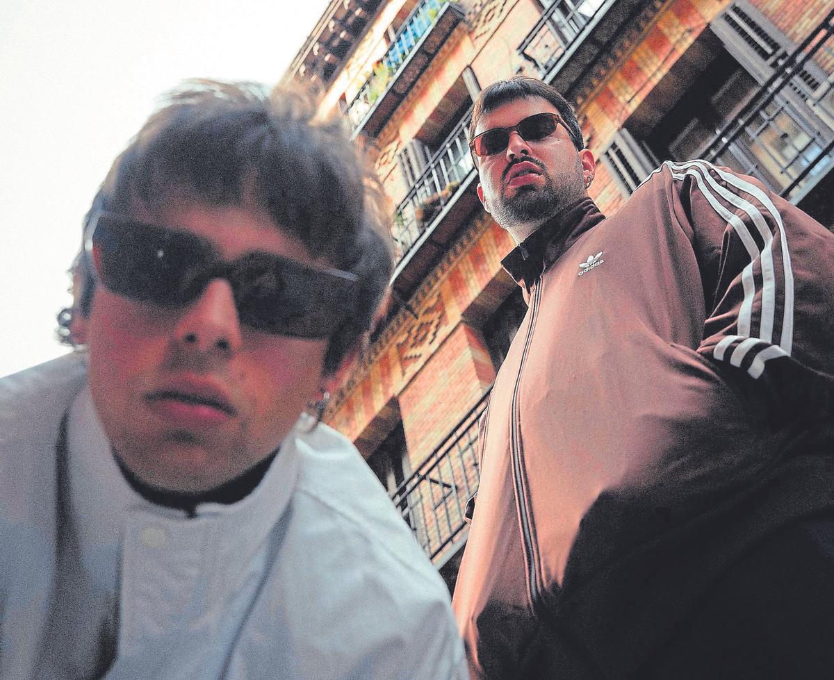 Daniel Sabater (batería) y el bajista y productor Félix Esteba, integrantes del grupo murciano Rata.