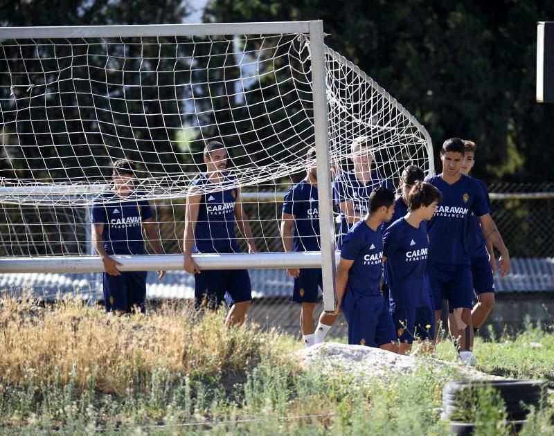 Entrenamiento del Real Zaragoza en la Ciudad Deportiva