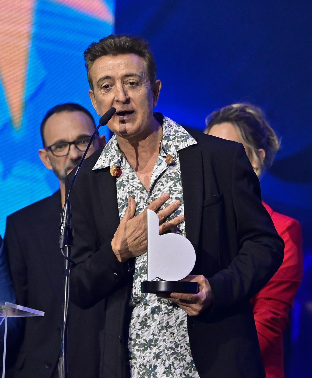 Manolo García en los Premios Dial en 2022 en Tenerife.