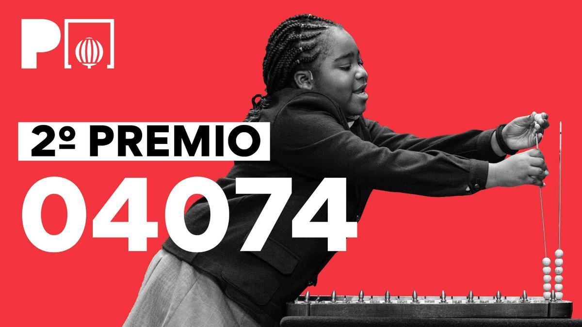 04074, segon premi de la Loteria de Nadal 2022