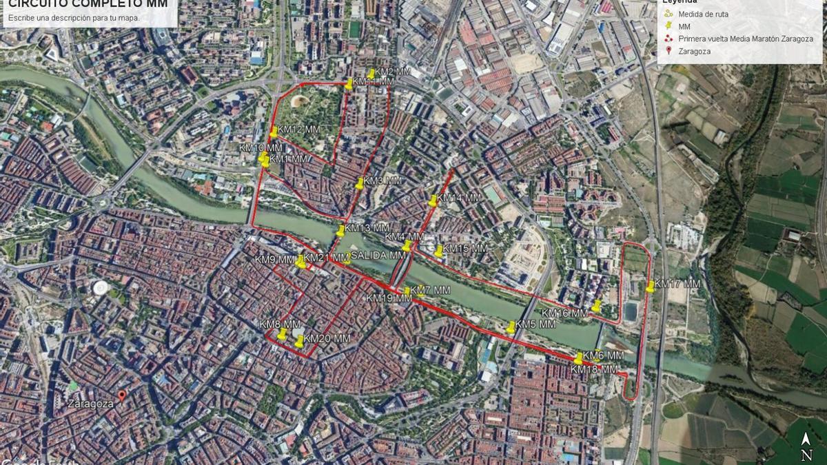 Media Maratón Zaragoza 2022: recorrido y horario