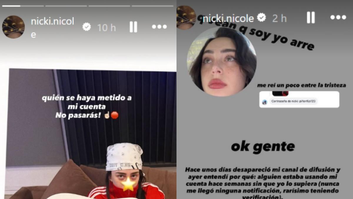 Nicki Nicole se pronuncia en Instagram