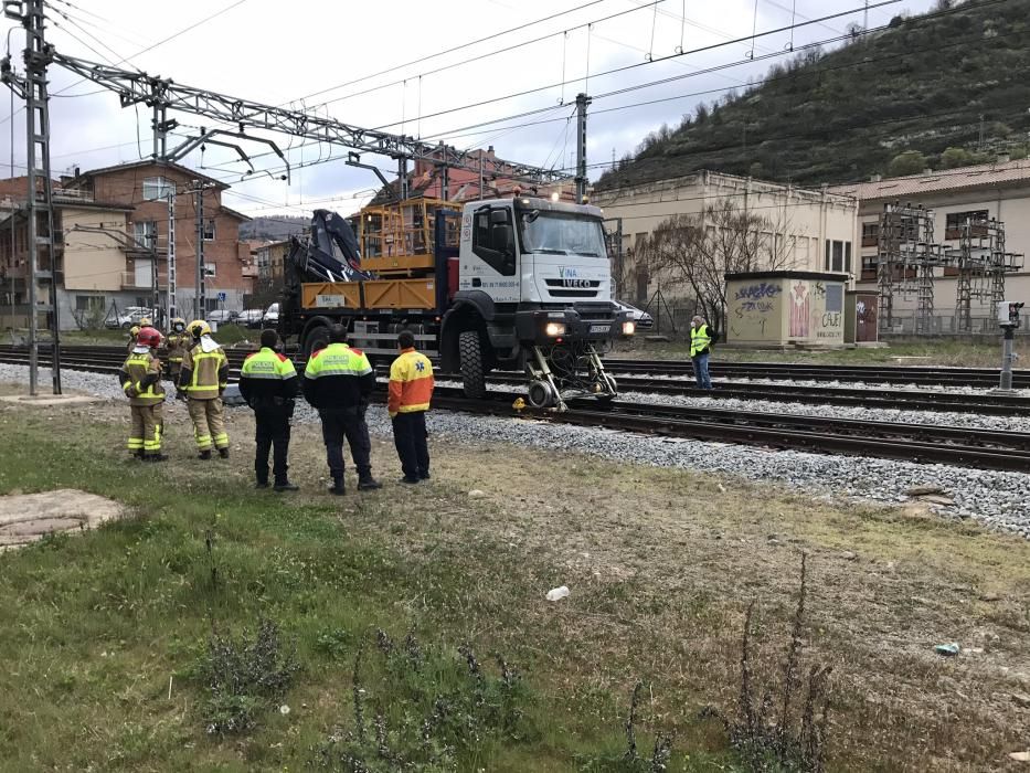 Un ferrocamió es desfrena al túnel de Toses i circula a la deriva fins a Ripoll