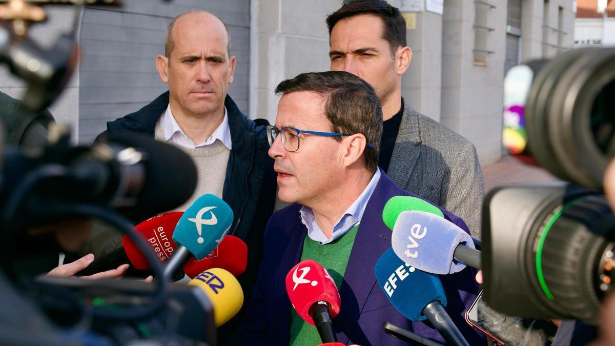 Miguel Ángel Gallardo, antes de participar en la apertura del VIII Congreso Regional de UPA-UCE Extremadura.