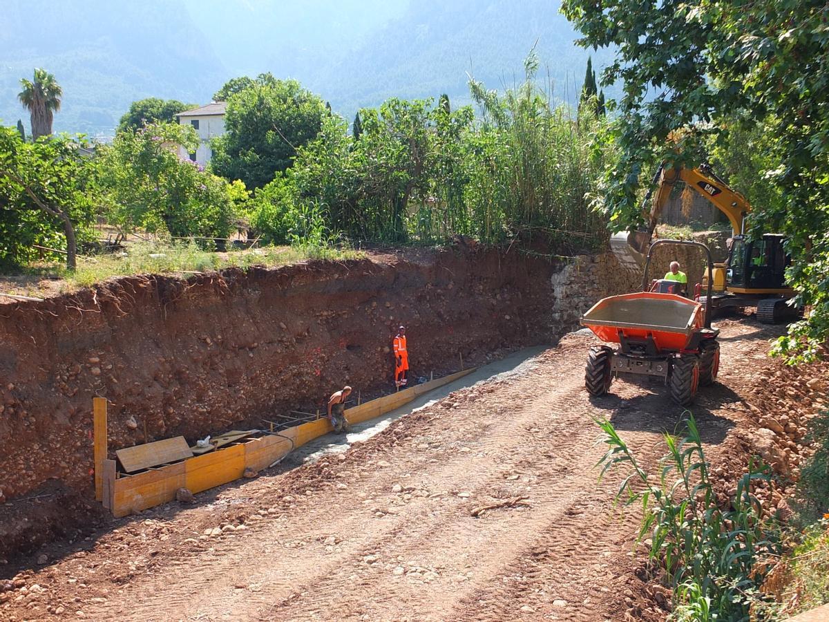 FOTOS | Las obras en el torrent Major de Sóller, en imágenes