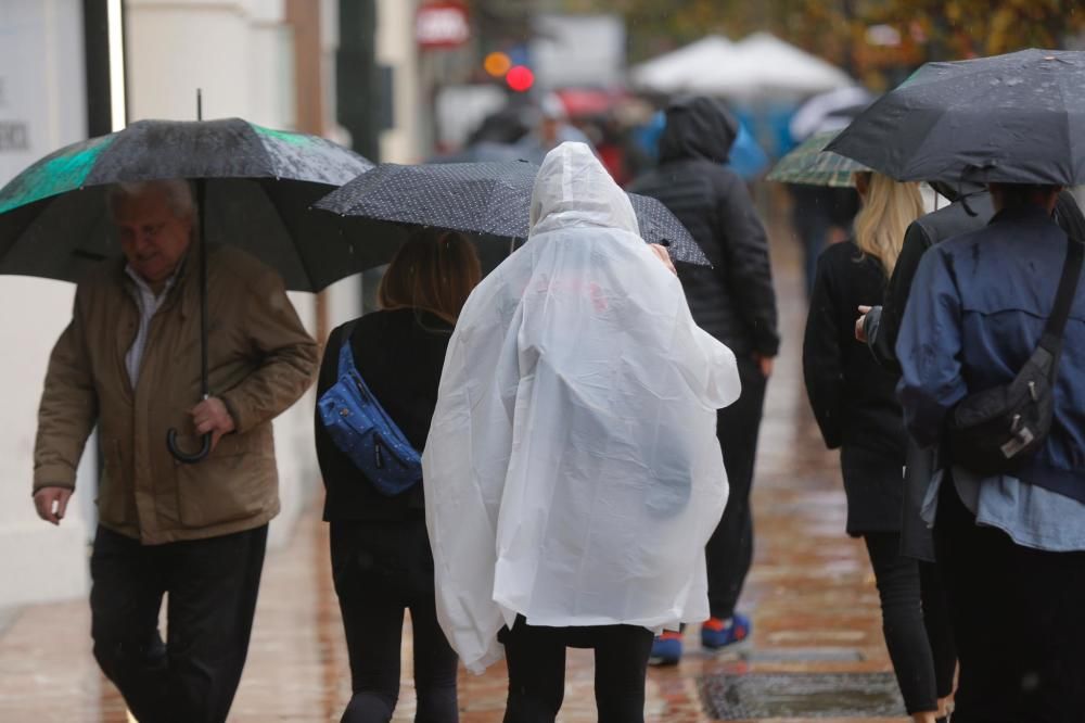 Fuertes lluvias en València