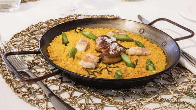 El arroz de anguila y foie de Quince Nudos