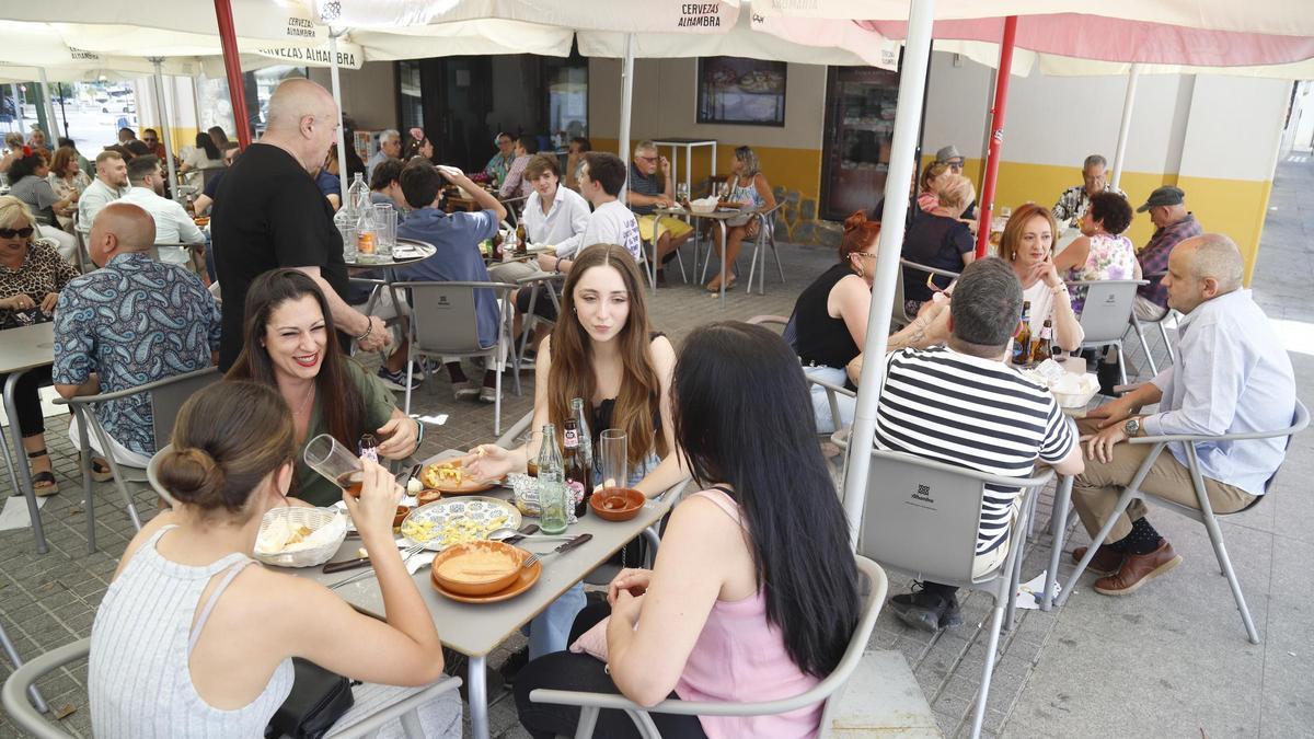 Una terraza de un establecimiento hostelero en Córdoba.