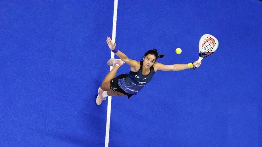 Paula Josemaría durante el partido de semifinales en Reus.