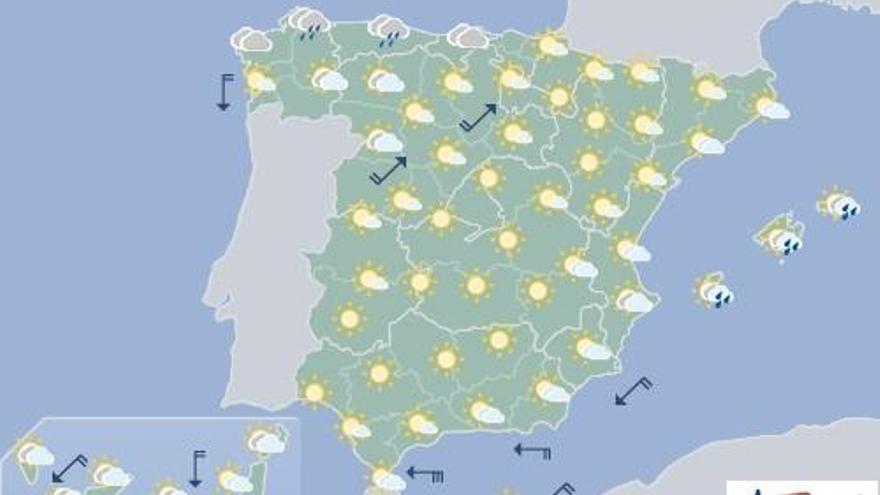 Nubes al norte y despejado en el resto de Canarias