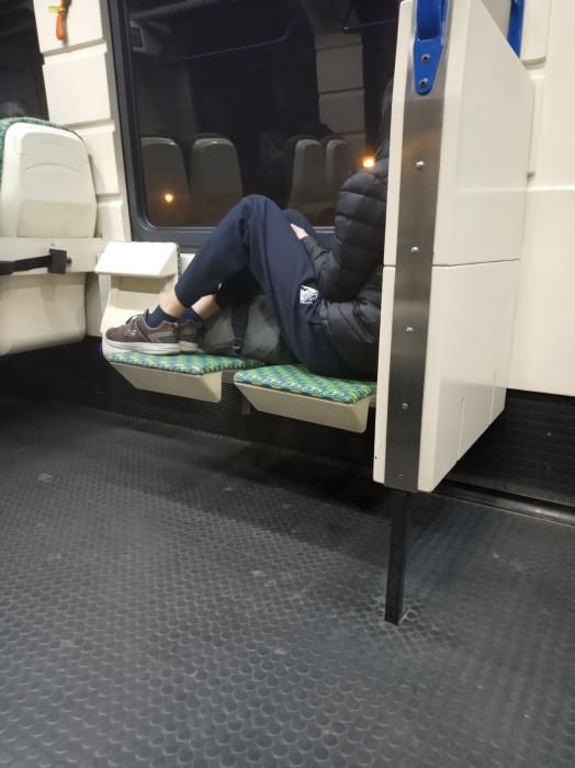 Incivismo en el tren de Mallorca