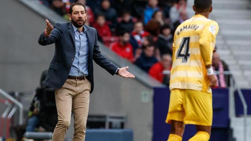 Pablo Machín dona instruccions a Ramalho durant el xoc d&#039;avui