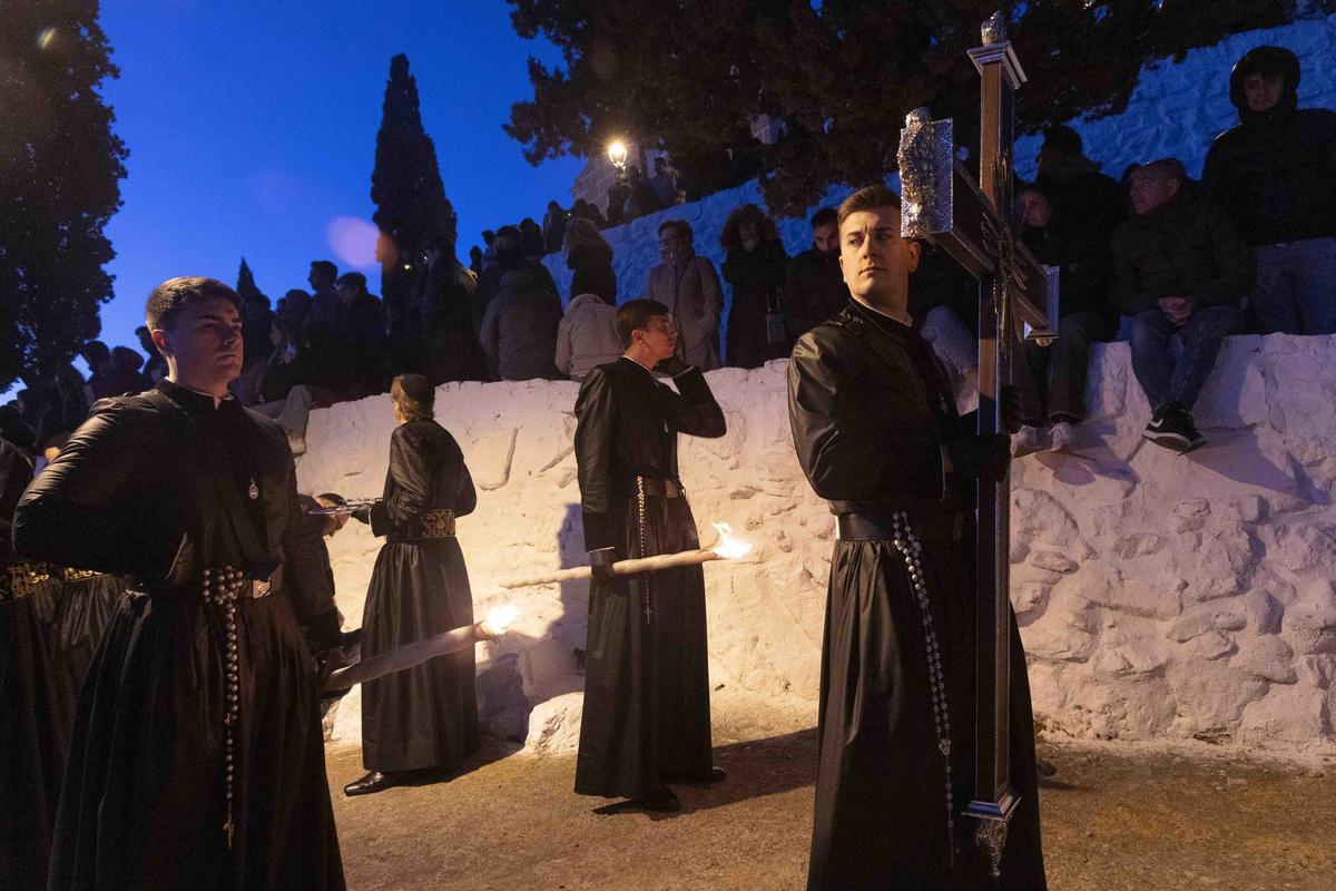 Los momentos más destacados del Viacrucis de la Semana Santa de Sagunt