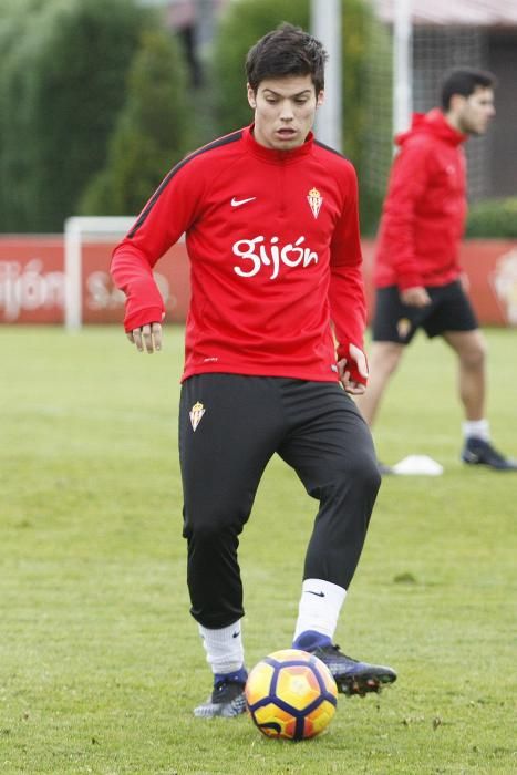 Entrenamiento del Sporting de Gijón