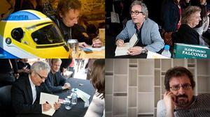 Els escriptors han sortit al carrer per presentar els seus treballs per Sant Jordi i firmar exemplars.