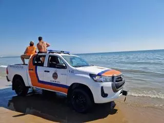 Cierran la playa de la Patacona por el avistamiento de una tintorera