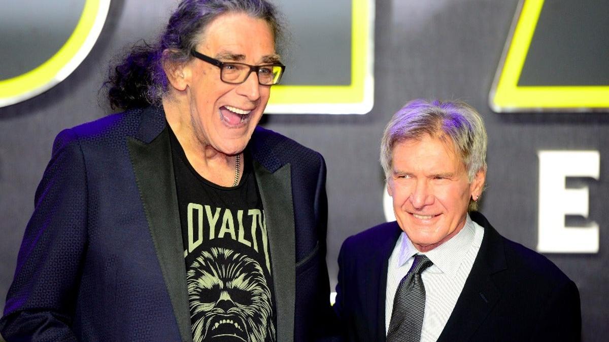 Peter Mayhew y Harrison Ford