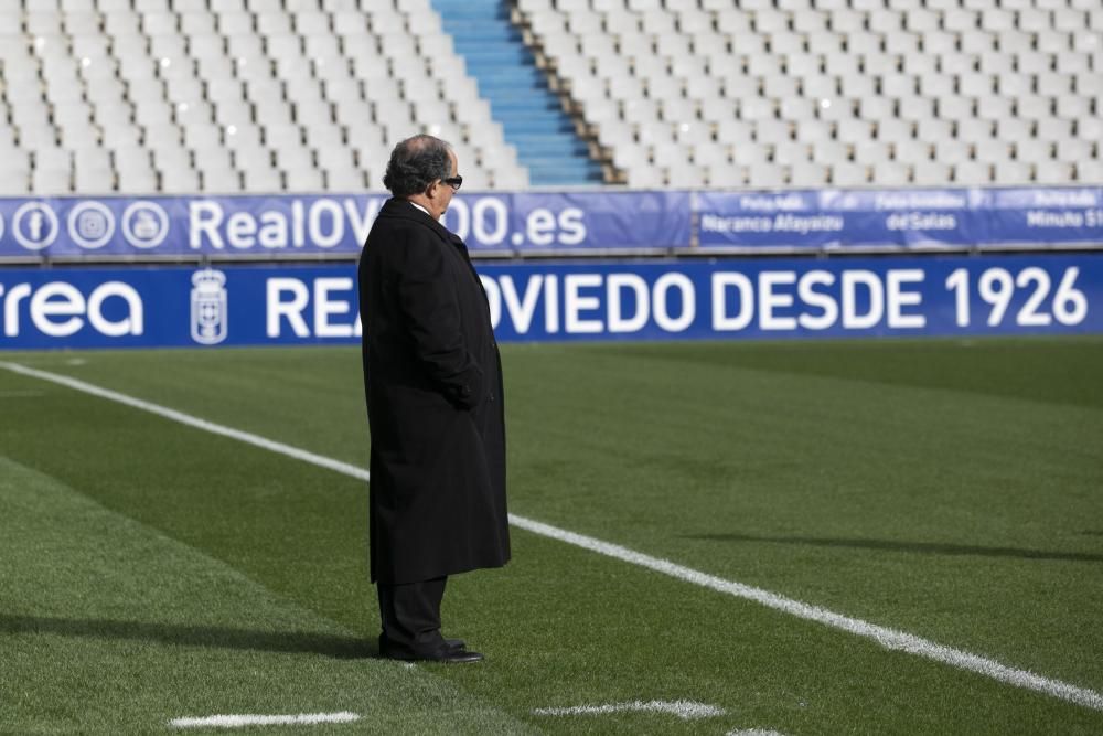 Entrenamiento del Real Oviedo de fútbol en el Carl