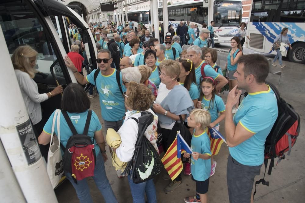 La Catalunya Central a la manifestació de la Diada