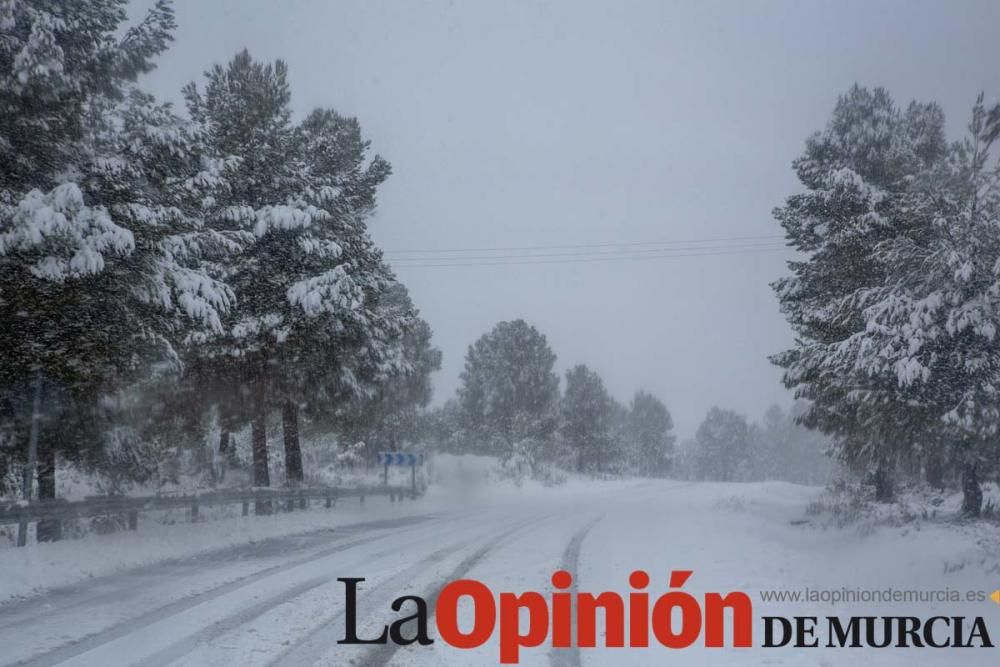 La nieve cubre de blanco el Campo de San Juan