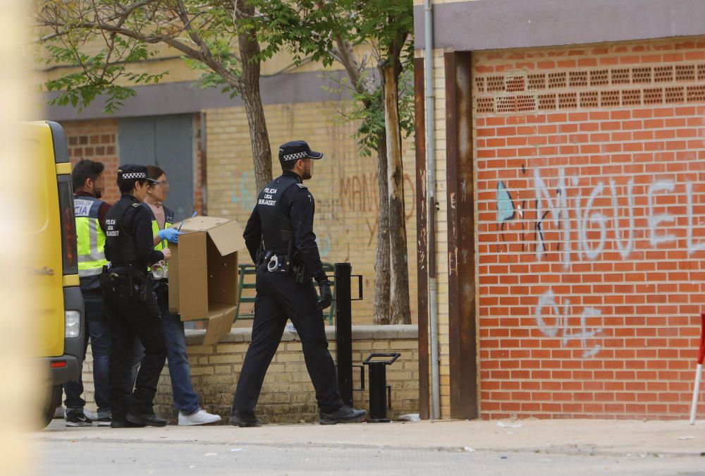 Operación policial en Burjassot